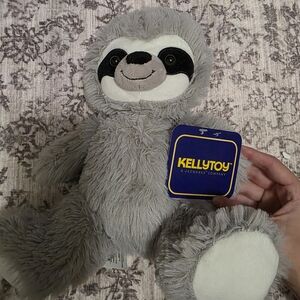Kellytoy Adorable Gray Sloth Plush